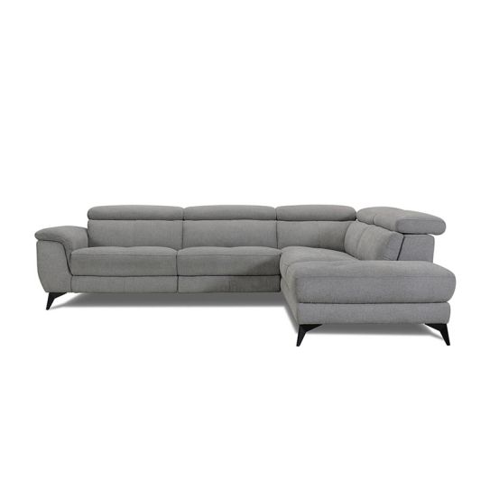 Canapé d\'angle relax en tissu MARCUS