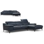 Canapé d'angle en cuir CERVIONE