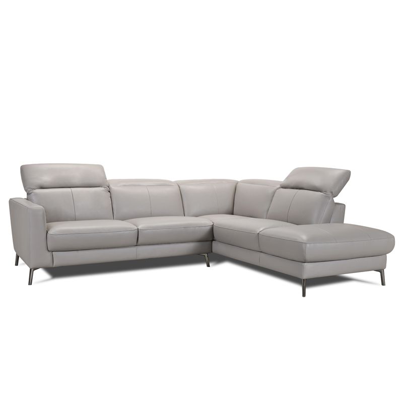 Canapé d'angle en cuir BARNEY