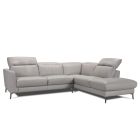 Canapé d'angle en cuir BARNEY