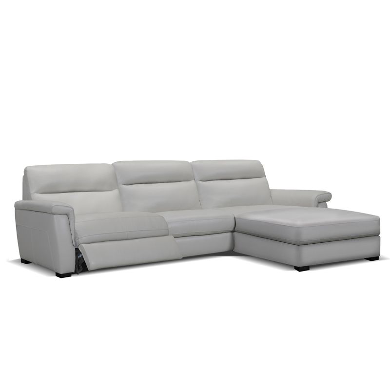 Canapé d'angle relax en cuir JONAS