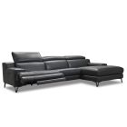 Canapé d'angle relax en cuir TOMMY