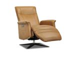 Fauteuil relax en cuir LOUMI