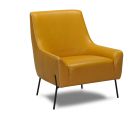 Fauteuil en cuir PLOUM