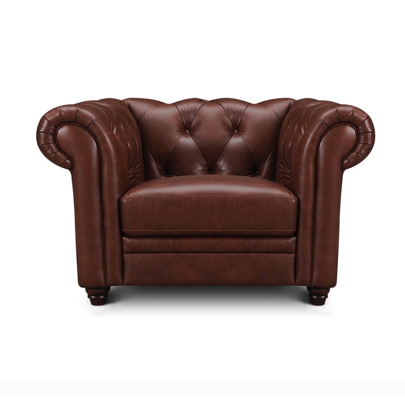 Fauteuil en cuir CHESTERFIELD