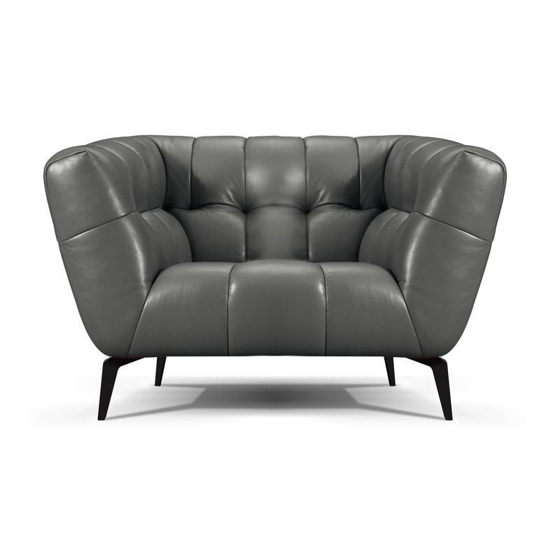 Fauteuil en cuir CURBY