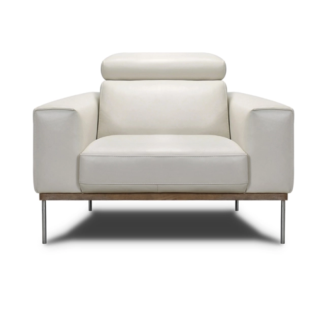 Fauteuil en cuir SIMON