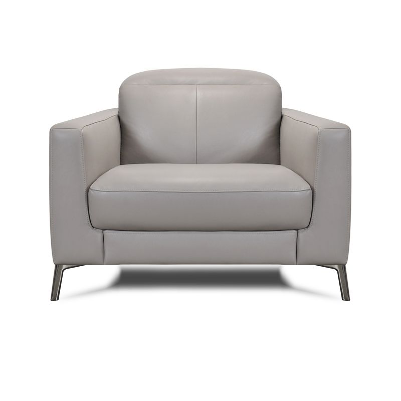 Fauteuil en cuir BARNEY