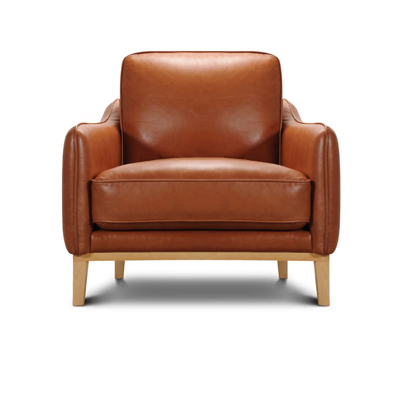 Fauteuil en cuir BRADY