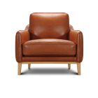 Fauteuil en cuir BRADY