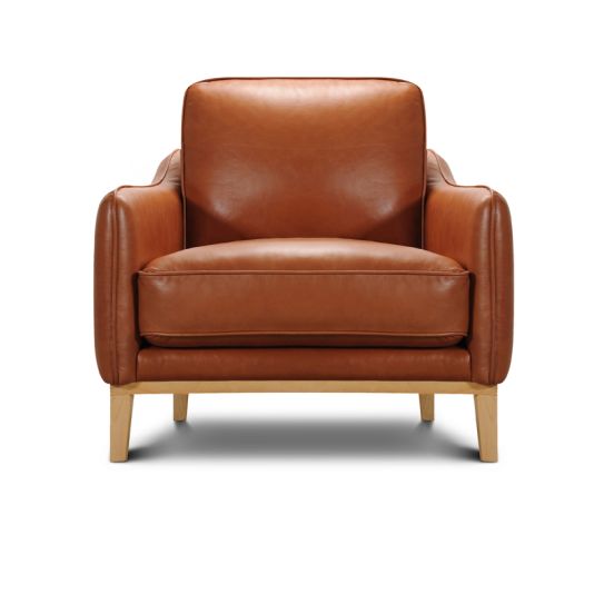 Fauteuil en cuir BRADY