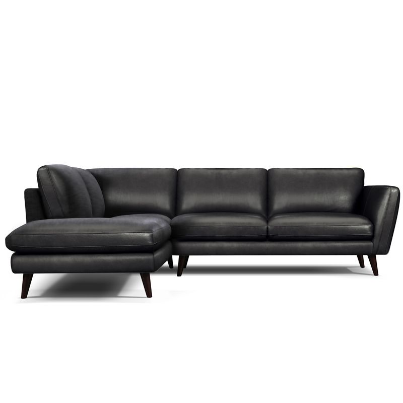 Canap&eacute; d'angle en cuir MERIMEE