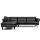 Canap&eacute; d'angle en cuir MERIMEE