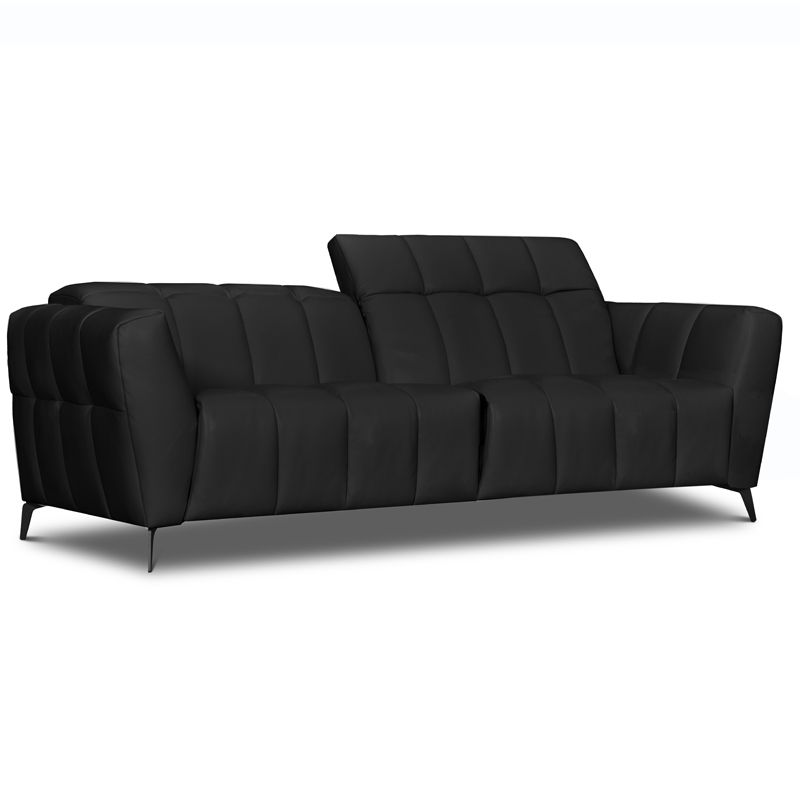 Canapé droit relax en cuir GABY