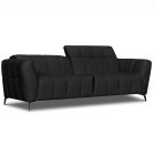 Canapé droit relax en cuir GABY