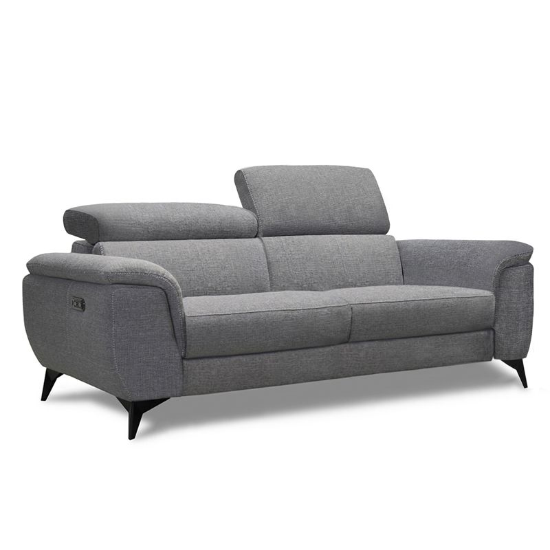 Canapé droit relax en tissu MARCUS