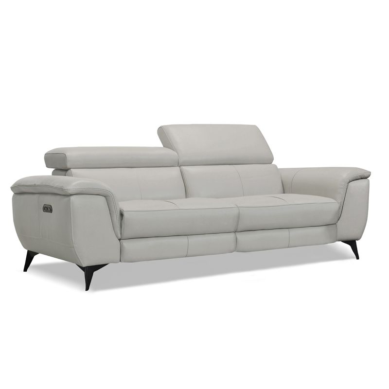 Canapé droit relax en cuir MARCUS