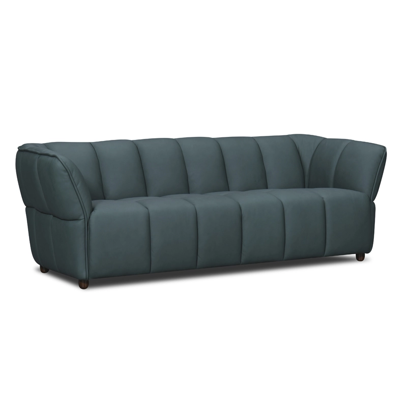 Canapé droit en cuir MILA