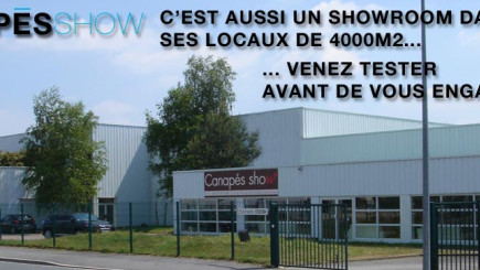 Canapé show c’est aussi un showroom de canapés à 25 min de Paris